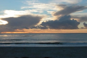 carmel beach at sunset